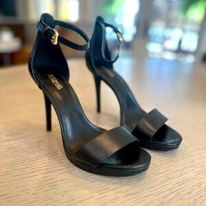 Michael Kors black platform sandals